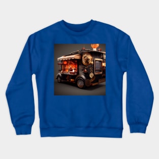 Steampunk Tokyo Ramen Food Truck Crewneck Sweatshirt